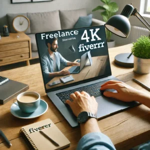 person typing on a laptop at a desk working on his Online Business for Beginners