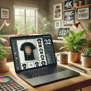 a laptop at a desk working on his Online Business for Beginners